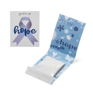 Custom Blue Ribbon Garden of Hope Matchbook