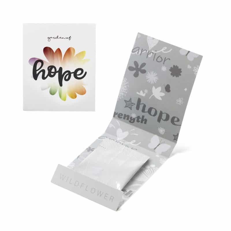 Custom Gray Garden of Hope Matchbook