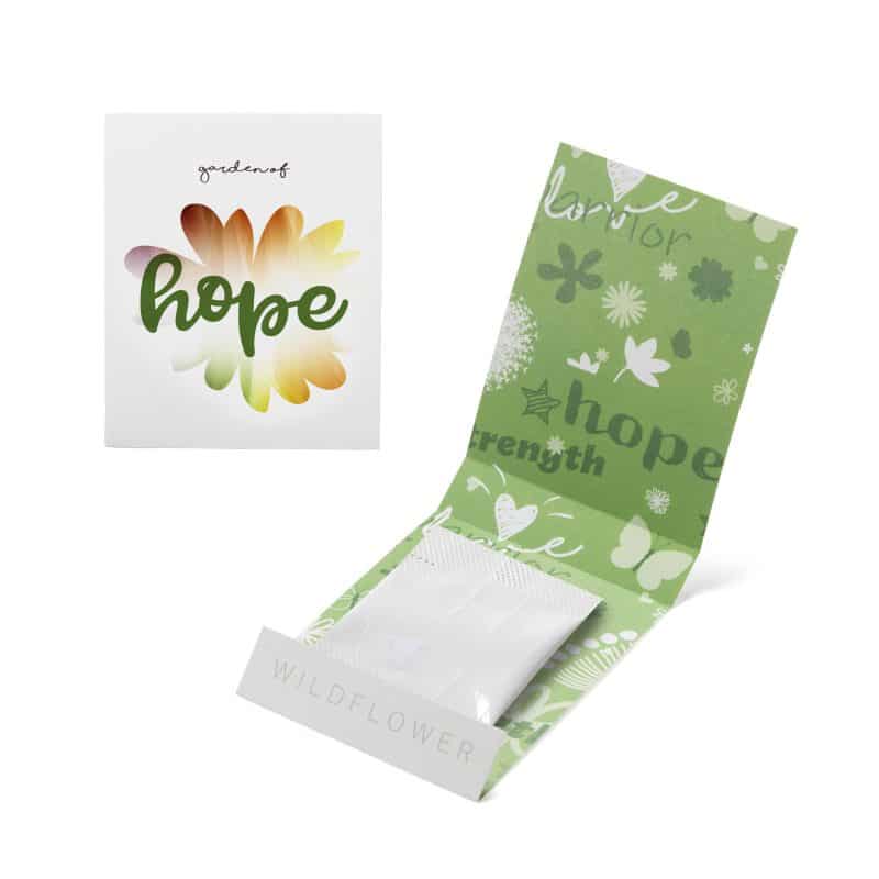 Custom Green Garden of Hope Matchbook