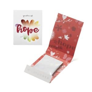 Custom Red Garden of Hope Matchbook