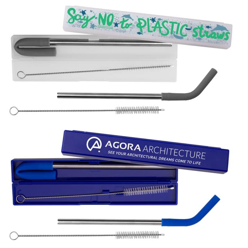 Custom Stainless Steel Metal Straw Set