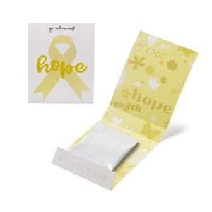 Custom Yellow Ribbon Garden of Hope Matchbook
