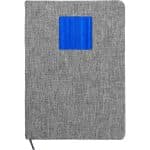 Custom Heathered Recycled Notebook with Metal Accent - 5