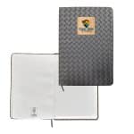 Custom Woven Notebook with Bamboo Accent