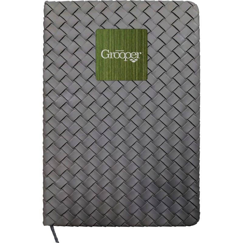 Custom Woven Notebook with Metal Accent - 4