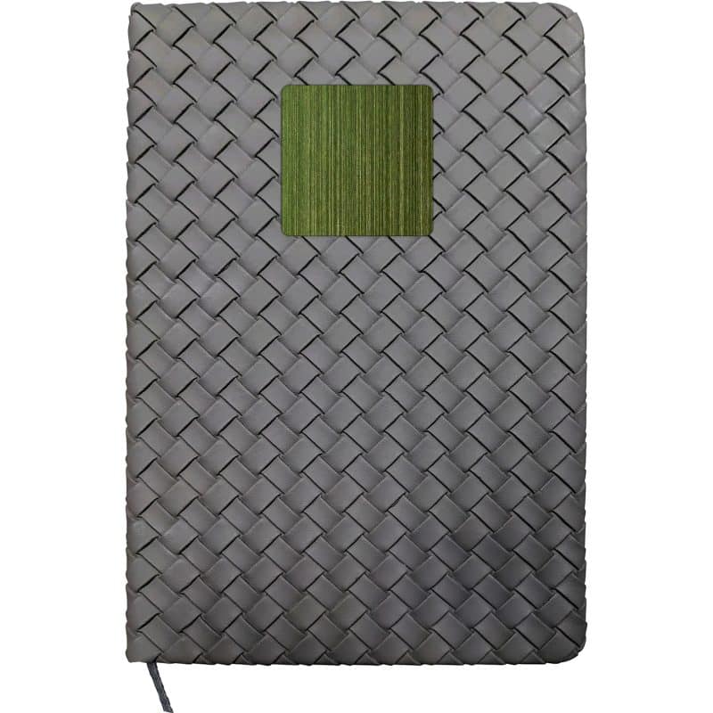 Custom Woven Notebook with Metal Accent - 5