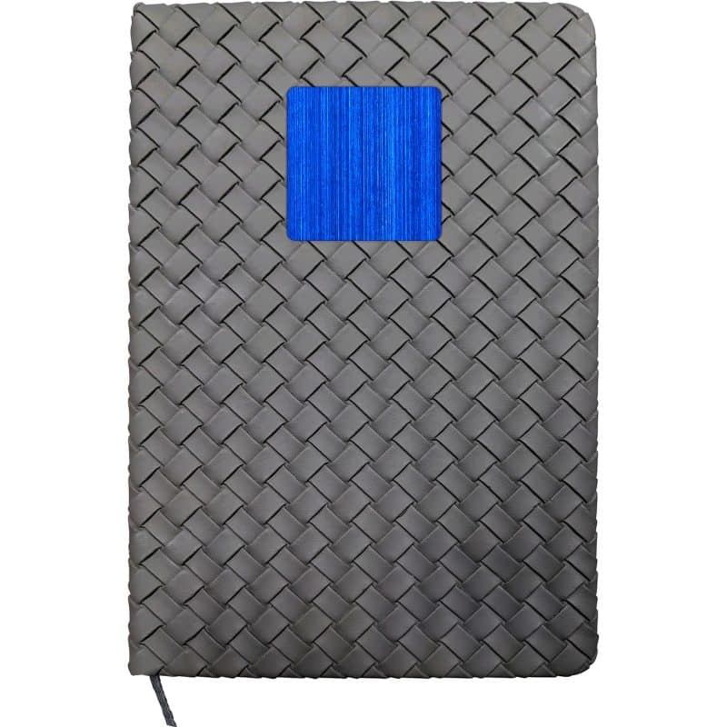 Custom Woven Notebook with Metal Accent - 9