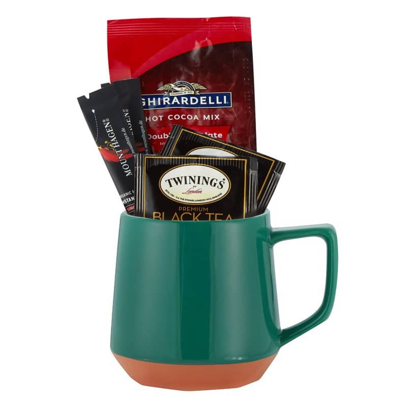 Custom 12 Oz. Terra Cotta Ceramic Mug Gift Set F - 1