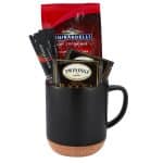 Custom 14 Oz. Cork Bottom Ceramic Mug Gift Set F - 4