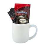 Custom 16 Oz. Ceramic Mug Gift Set F with Coffee - 1