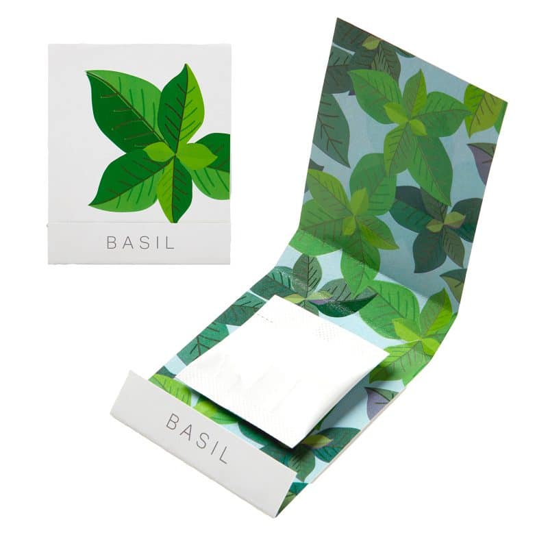 Custom Basil Seed Matchbook