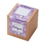 Custom Garden of Hope Planter in Kraft Gift Box (Purple) - 1