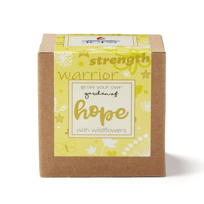 Custom Garden of Hope Planter in Kraft Gift Box (Yellow) - 2