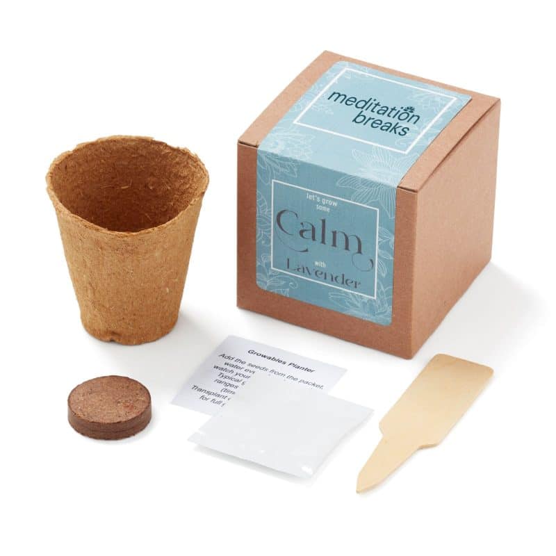 Custom Grow Some Calm Planter in Gift Box
