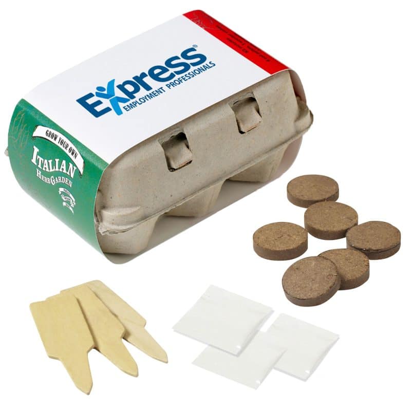 Custom Grow Your Own Italian Herb Garden Kit w/Seeds