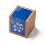Custom Inspirational Celebrate Good Thymes Planter in Kraft Gift Box - 1