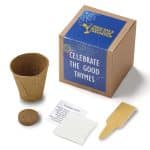 Custom Inspirational Celebrate Good Thymes Planter in Kraft Gift Box