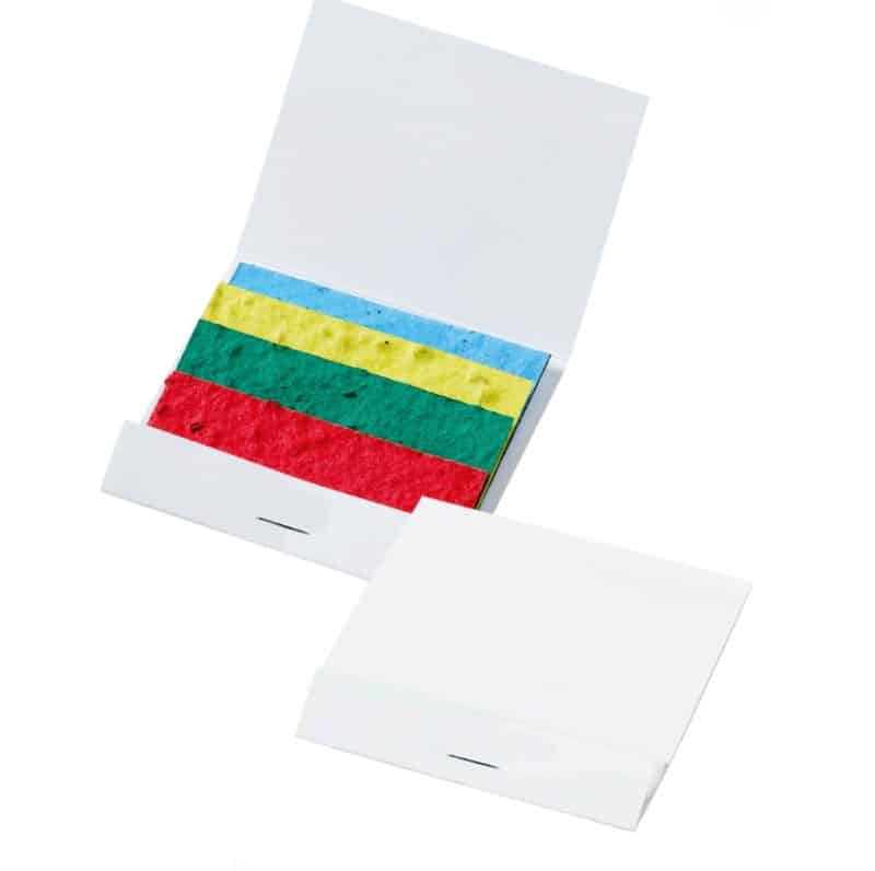 Custom Seed Paper Matchbook Color Stack w/Wildflower Seeds - 1