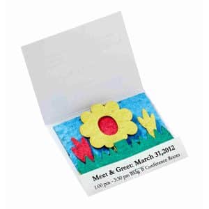 Custom Wildflower Scene Seed Paper Matchbook