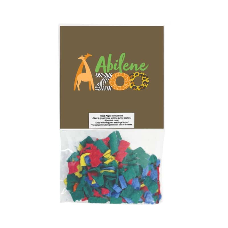 Custom Wildflower Seed Confetti Packet