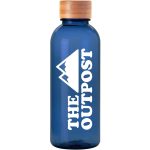 Custom Access Rpet Bottle W Bamboo Lid 20 Oz
