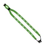 Custom 1/2" Double-Thick Cotton Trade Show Lanyard with Plastic Option Y Converter