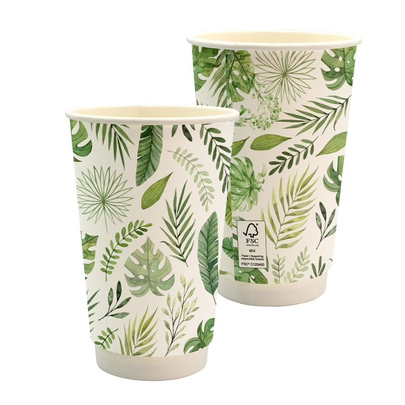 Custom 16 oz. Full Color Earth Day Paper Cup - 1