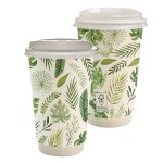 Custom 16 oz. Full Color Earth Paper Cup With Lid - 1