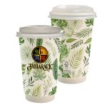 Custom 16 oz. Full Color Earth Paper Cup With Lid