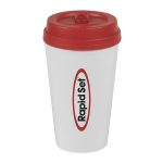 Custom 16 Oz. Biodegradable Tumbler- Gift Boxed w/8 Oz. Hot Chocolate Mix - 3