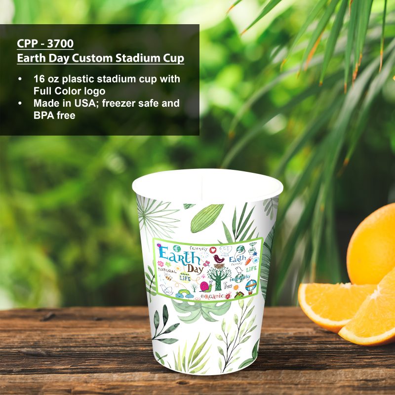 Custom Earth Day Custom Stadium Cup - 4