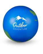 Custom Globe Earth Super Squish Stress Ball Sensory Toy