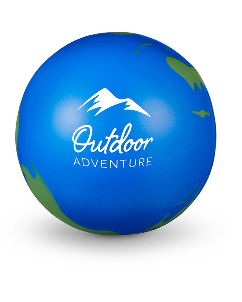 Custom Globe Earth Super Squish Stress Ball Sensory Toy