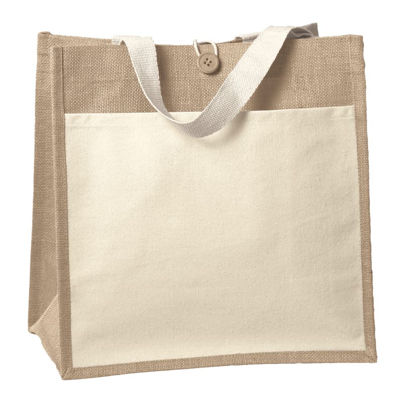 Custom Izzy™ - Jute Tote - ColorVista - 1