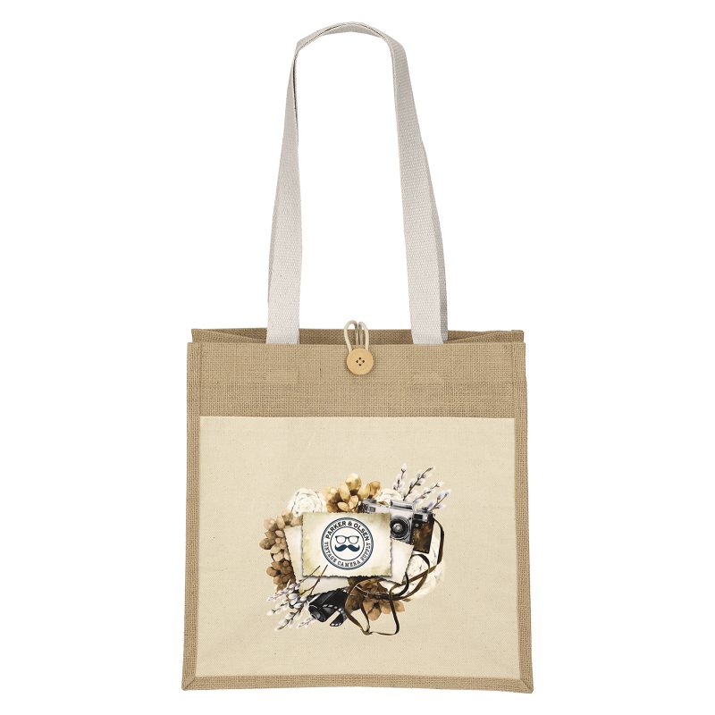 Custom Izzy™ - Jute Tote - ColorVista - 2