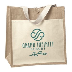 Custom Izzy™ - Jute Tote - Screen Print