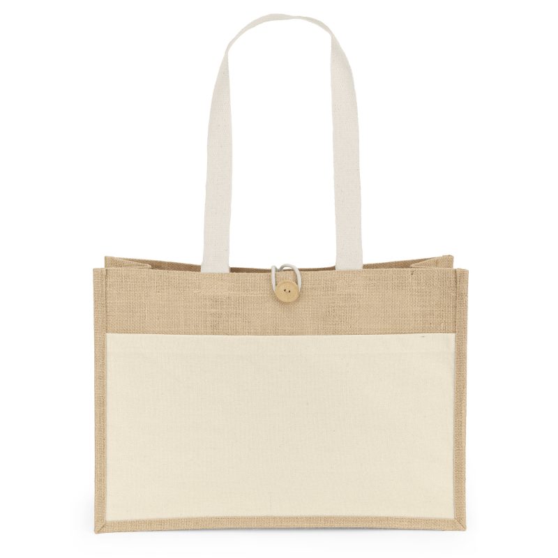 Custom Riley™ Jute Tote - Screen Print - 1
