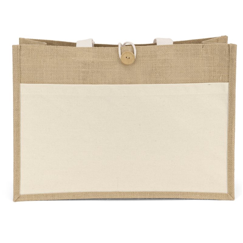 Custom Riley™ Jute Tote - Sparkle - 3