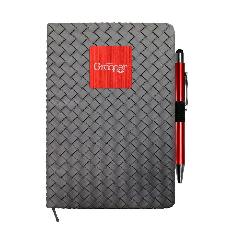 Custom Woven Notebook Pen Set - 2
