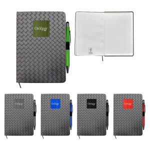 Custom Woven Notebook Pen Set